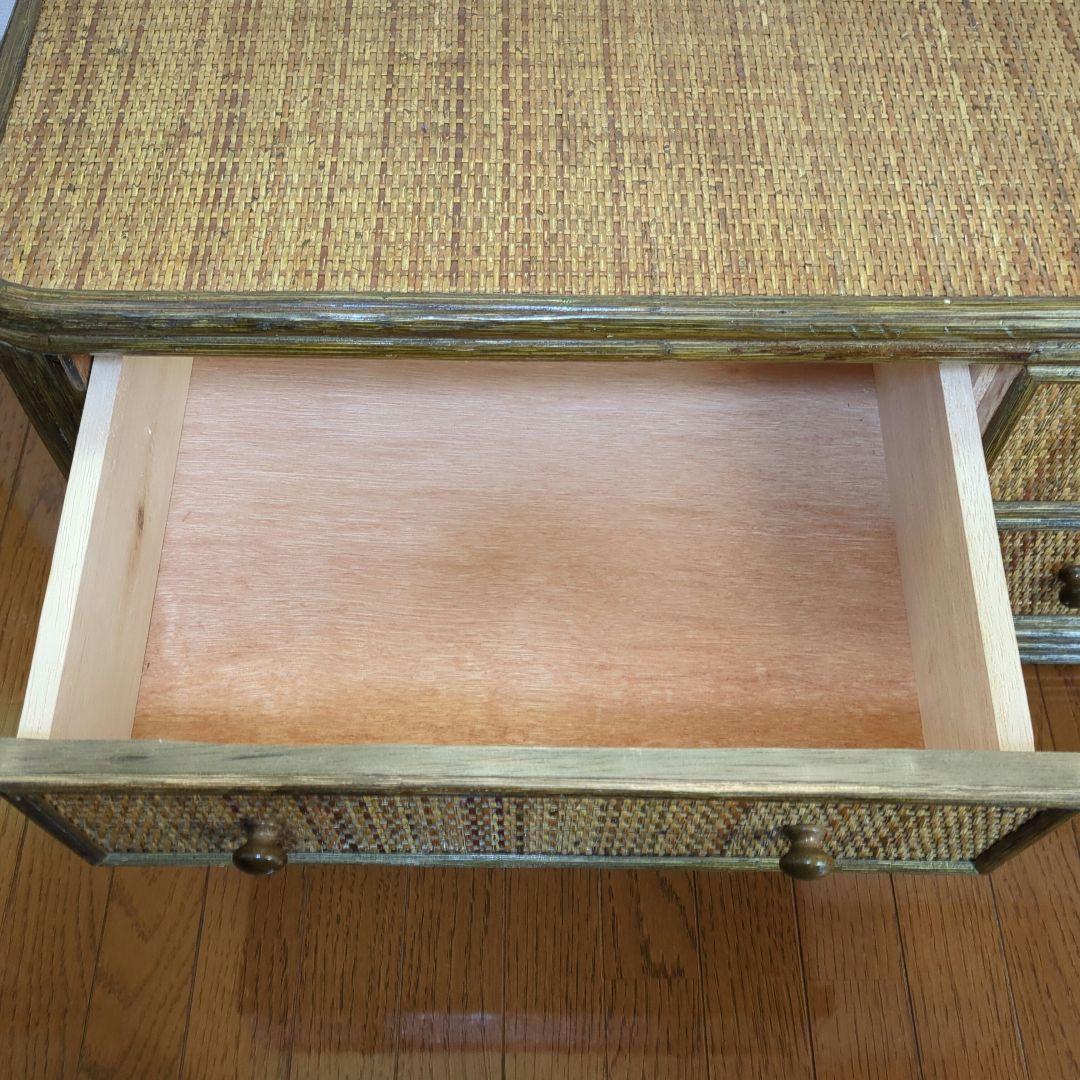 ラタン　2×2段チェスト