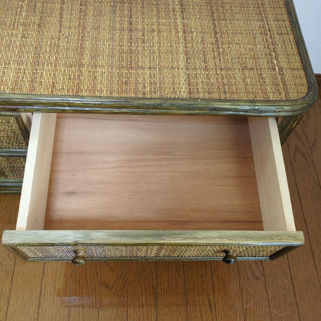 ラタン　2×2段チェスト