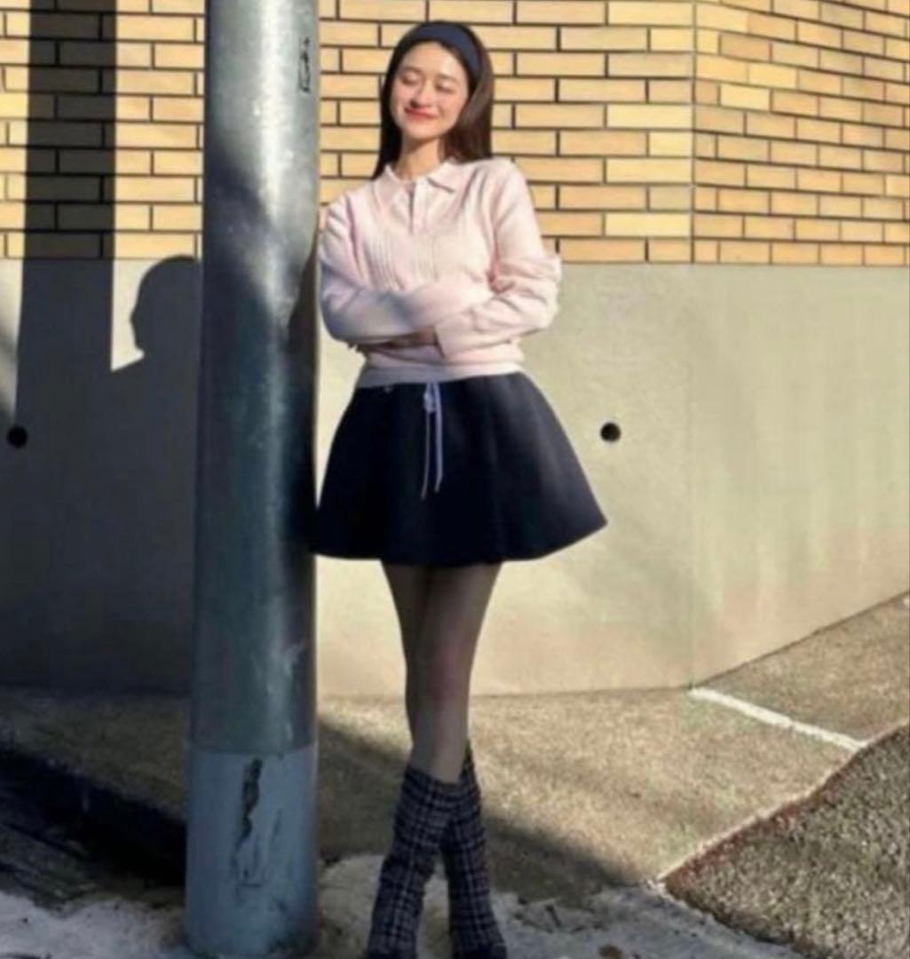 bibiy.ビビィJULIET LAYER KNIT 襟付きニット