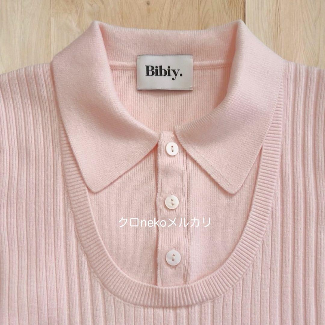 bibiy.ビビィJULIET LAYER KNIT 襟付きニット