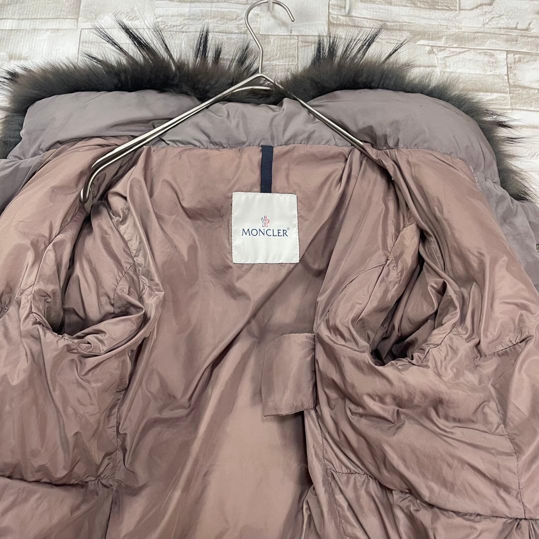 【訳アリ】モンクレール★ケリーファー　ダウンジャケット　希少　ブラウン系　1