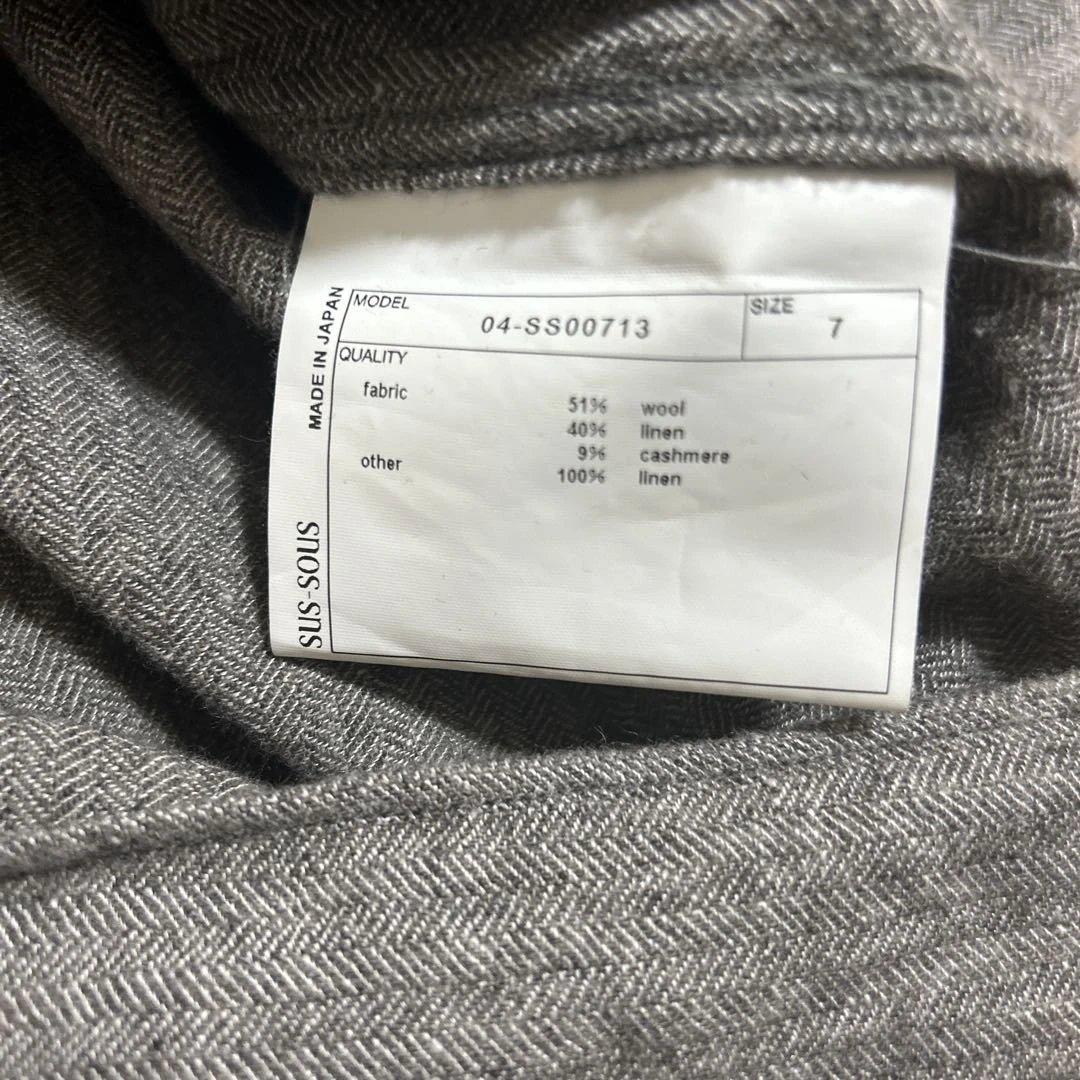 sus-sous シュス　オフィサーシャツ　サイズ7 工房西谷