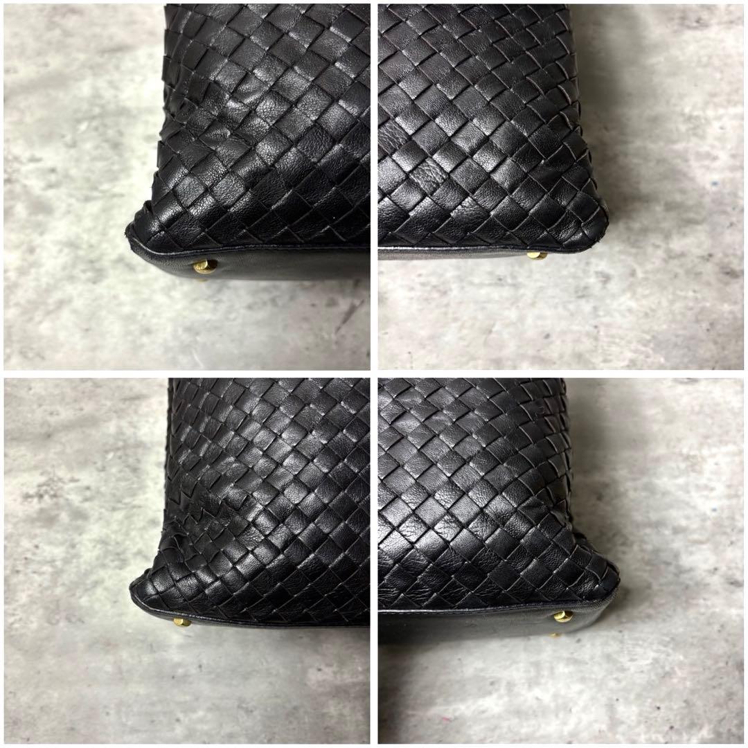 美品✨ BOTTEGA VENETA トートバッグ イントレチャート 黒