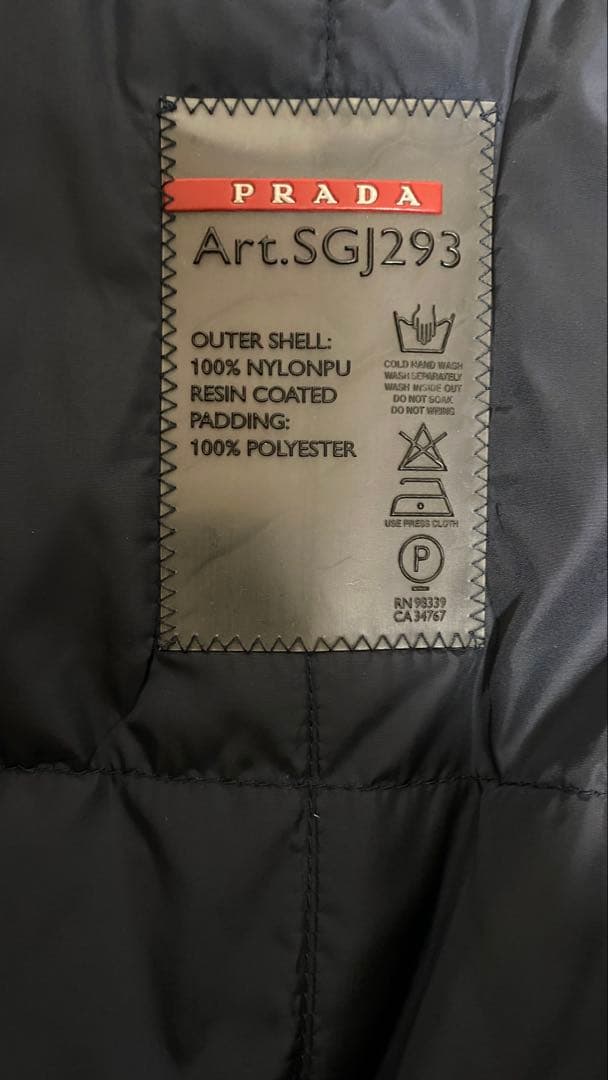 カ*ス様 PRADA SPORT SGJ293 ナイロンジャケット ネイビー