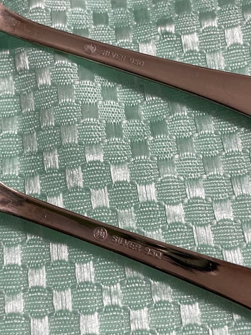 純銀950 LUCKYWOOD　ラッキーウッド スプーン２本セット