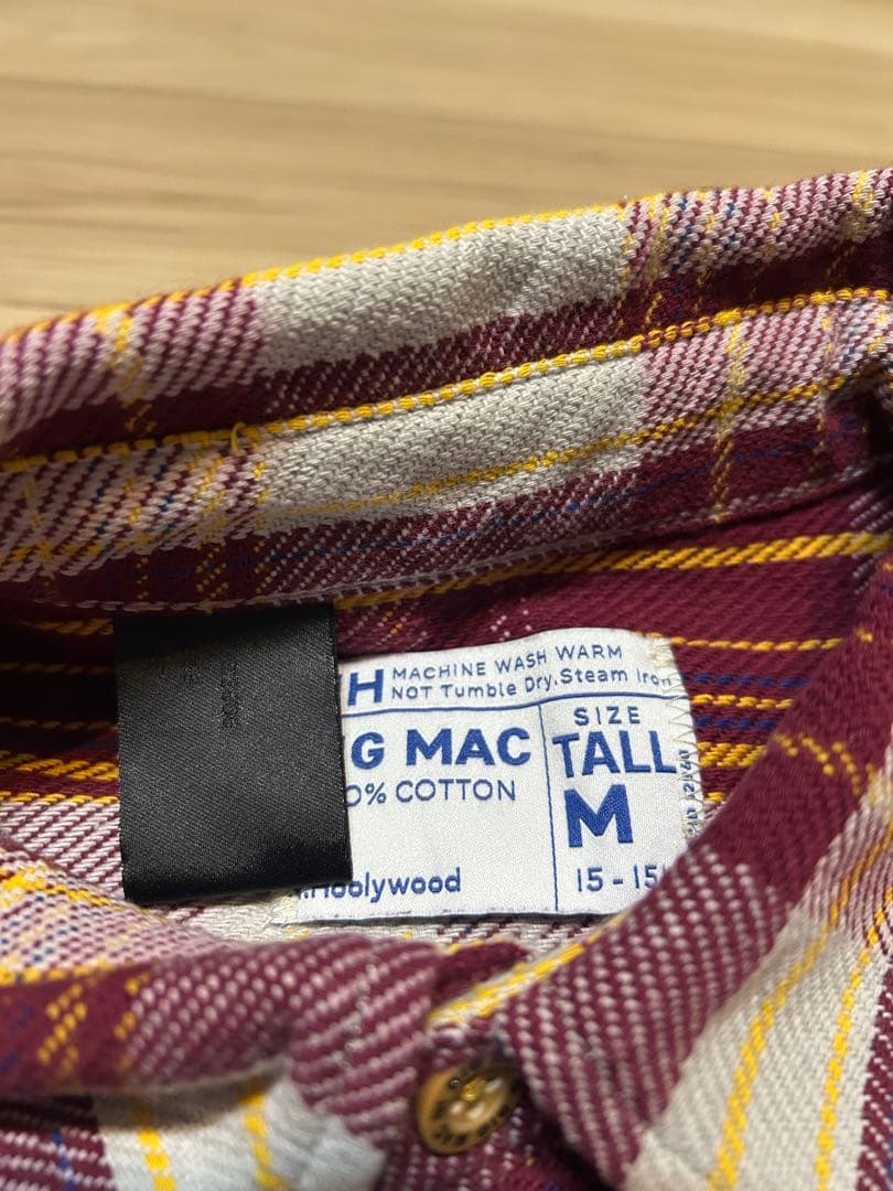 HOOLYWOOD BIGMAC ネルシャツ サイズ38