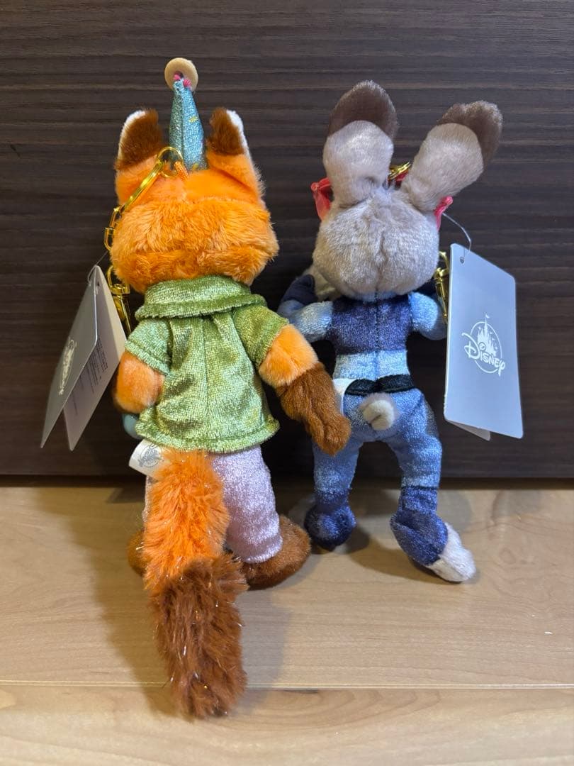 ズートピア ぬいぐるみ キーホルダー・キーチェーン 10TH ニック ジュディ