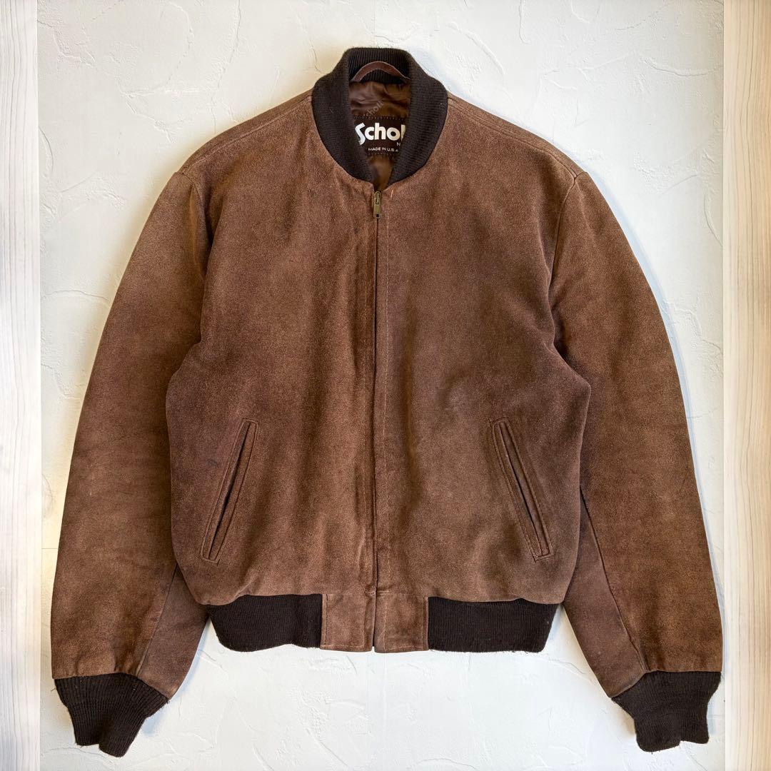 【schott】Suede leather bomber jacket 327