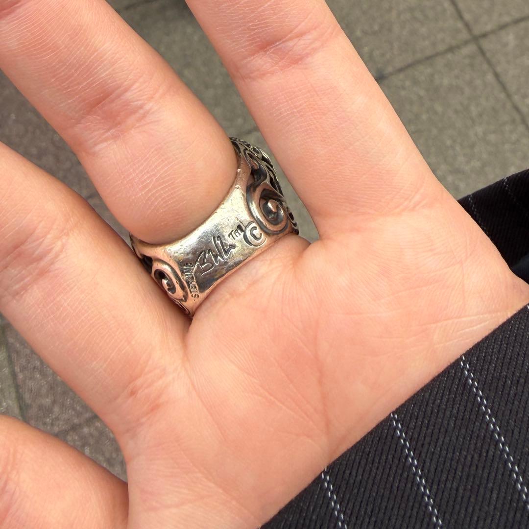 アクセサリー BillWallLeather Tribal Heart Ring US-6h