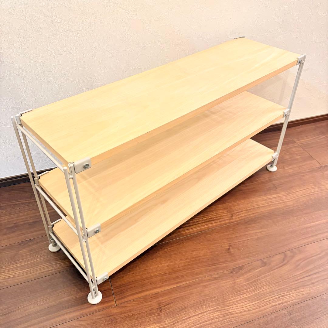 無印良品 スチールユニットシェルフ 木製 ３段