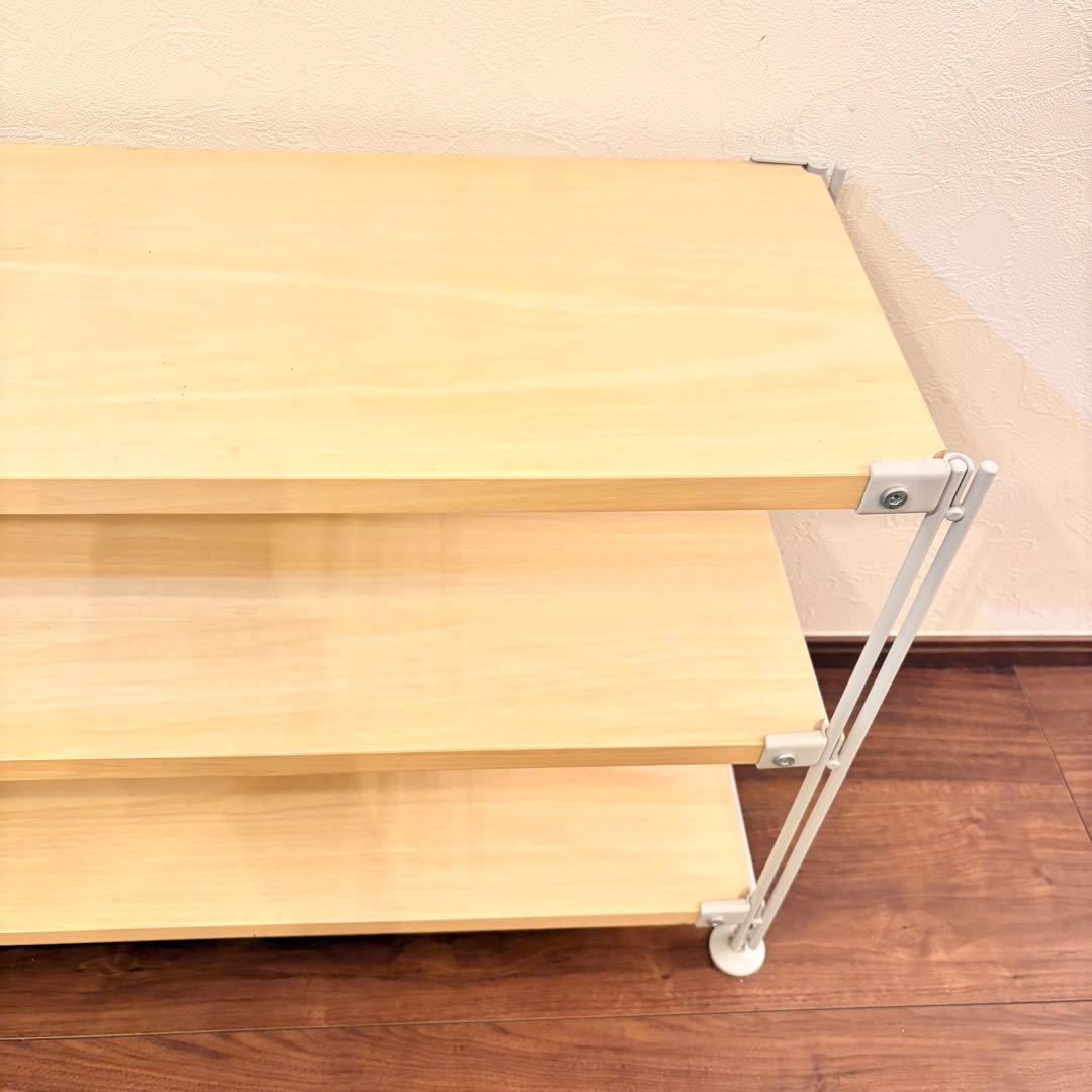 無印良品 スチールユニットシェルフ 木製 ３段