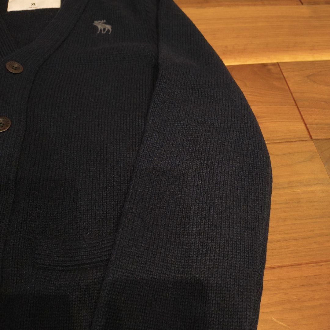 美品 Abercrombie & Fitch XL カーディガン 黒