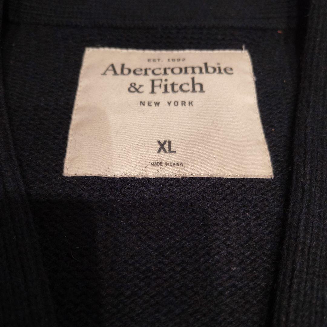 美品 Abercrombie & Fitch XL カーディガン 黒