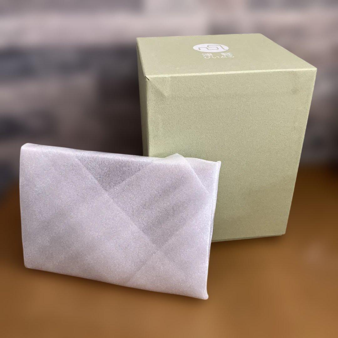 津軽びいどろ　梟　フクロウ　紫苑　パープル　鳥　ガラス置物　クリスタル　オブジェ