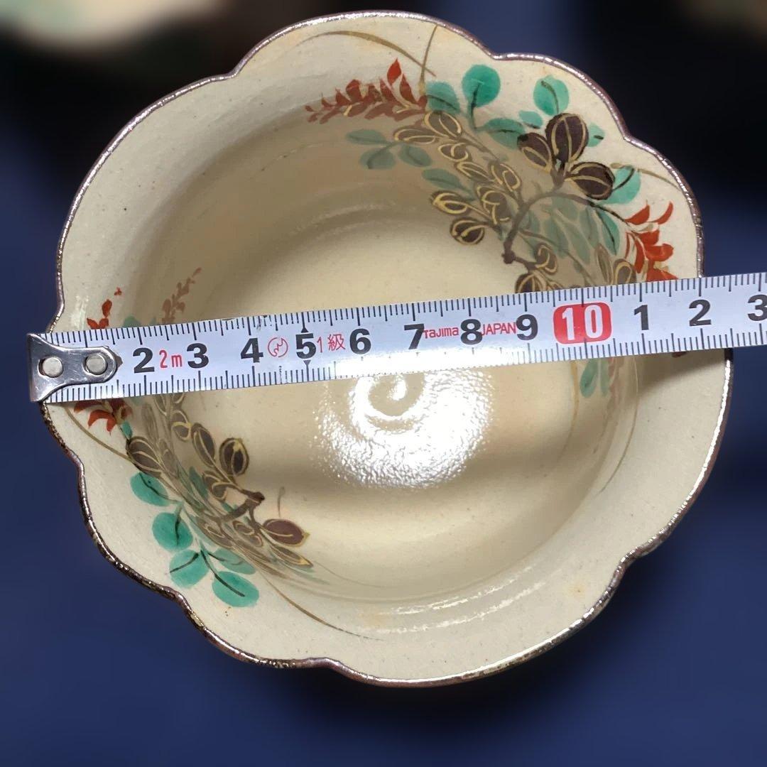 排水溝　京焼乾山写秋草向付10客　新品未使用