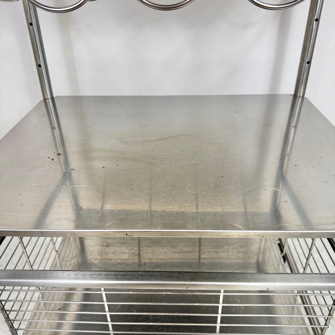 【廃盤・希少】IKEA グルンドタール ステンレス キッチンワゴン 81-13