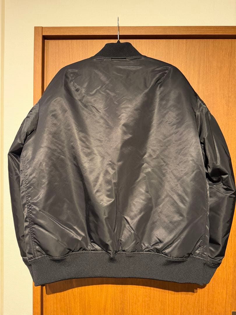 UNIQLO +J ハイブリッドダウンオーバーサイズMA-1 ブラックXL