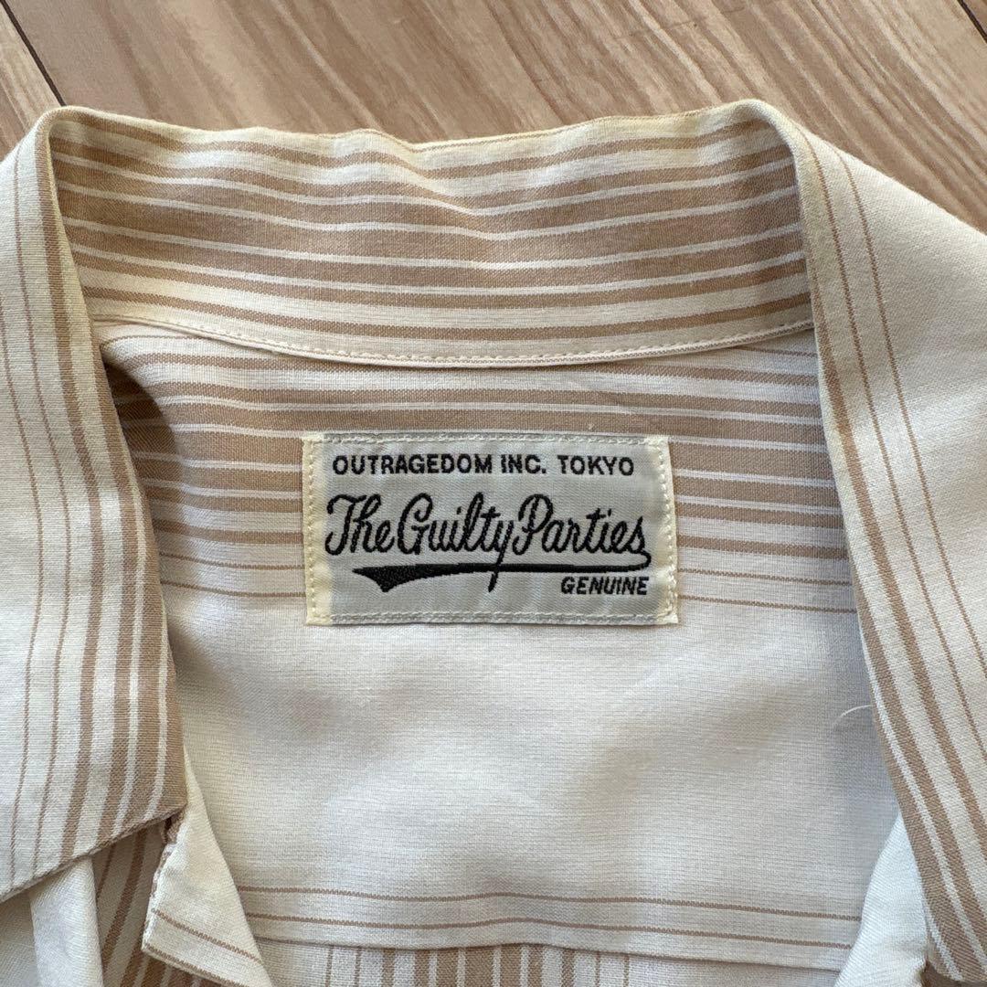 WACKO MARIA 22AW L/S ストライプオープンカラーシャツ