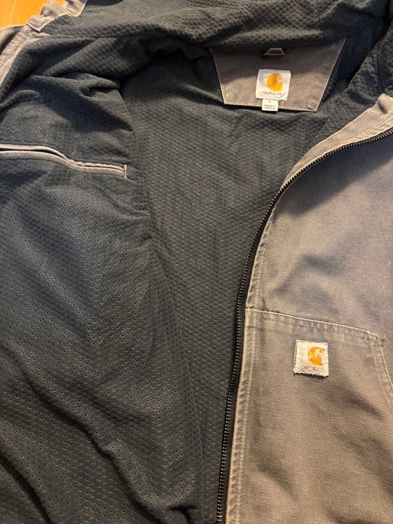 古着 Carhartt メキシコ製 アクティブジャケット グレー