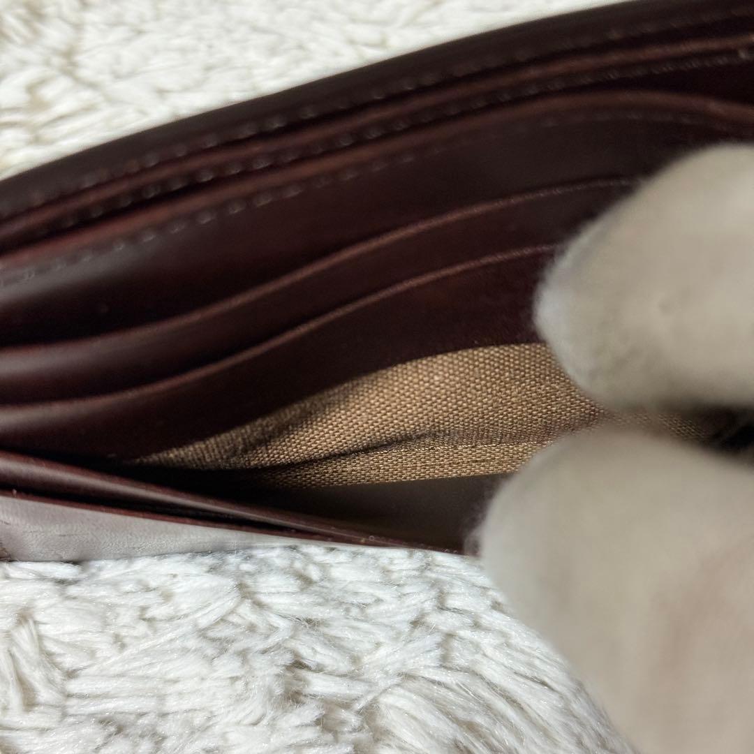 極美品✨キプリス　シェルコードバン　二つ折り財布　ビルフォード