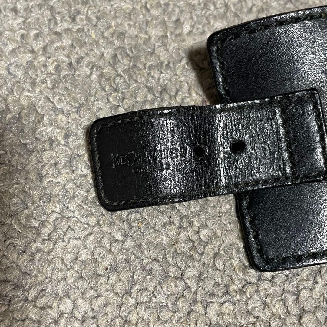 YVES SAINT LAURENT rive gauche レザーバングル