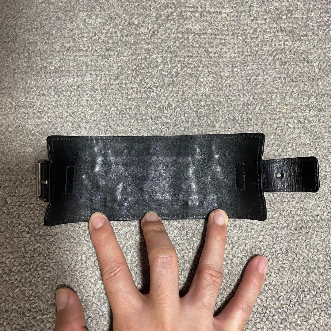 YVES SAINT LAURENT rive gauche レザーバングル