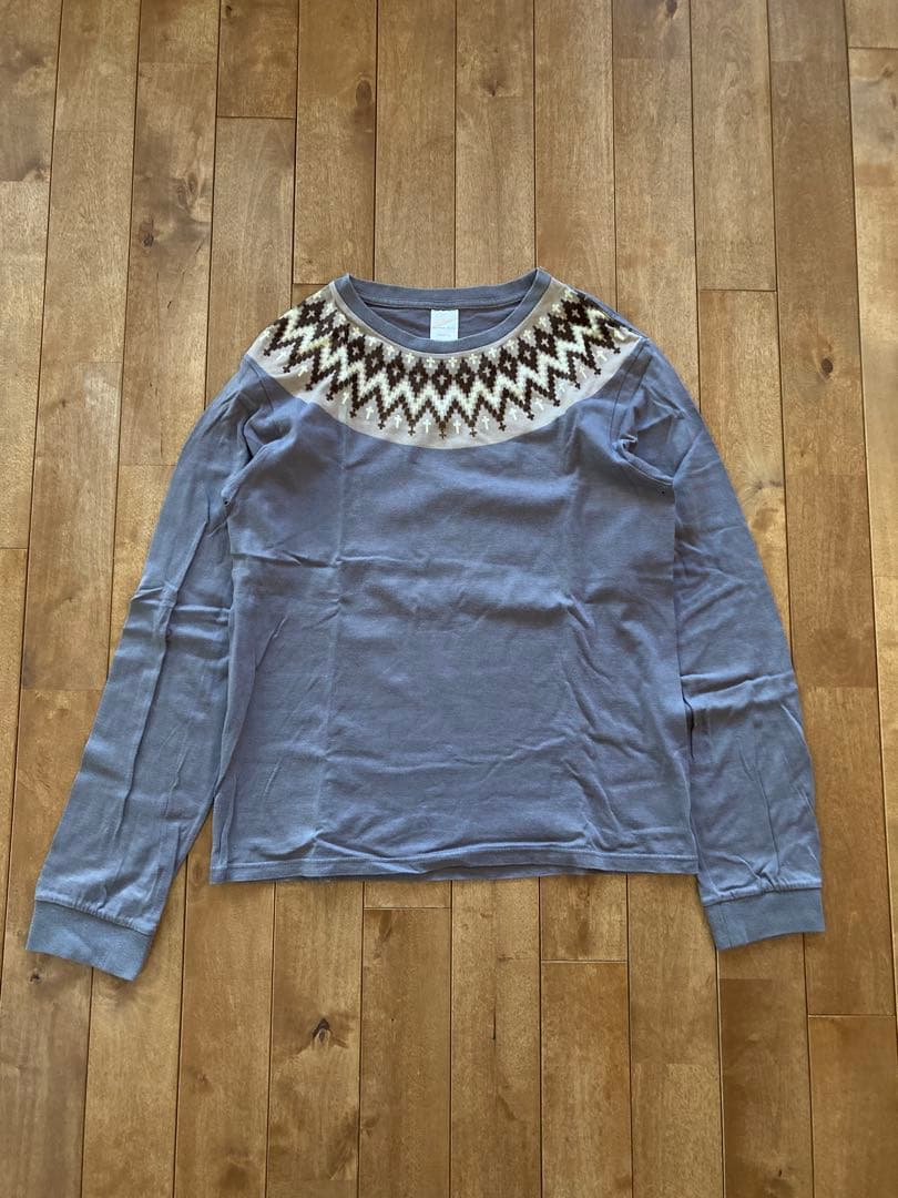NUMBER (N)INE ノルディック模様 長袖カットソー 4 ジョージ期