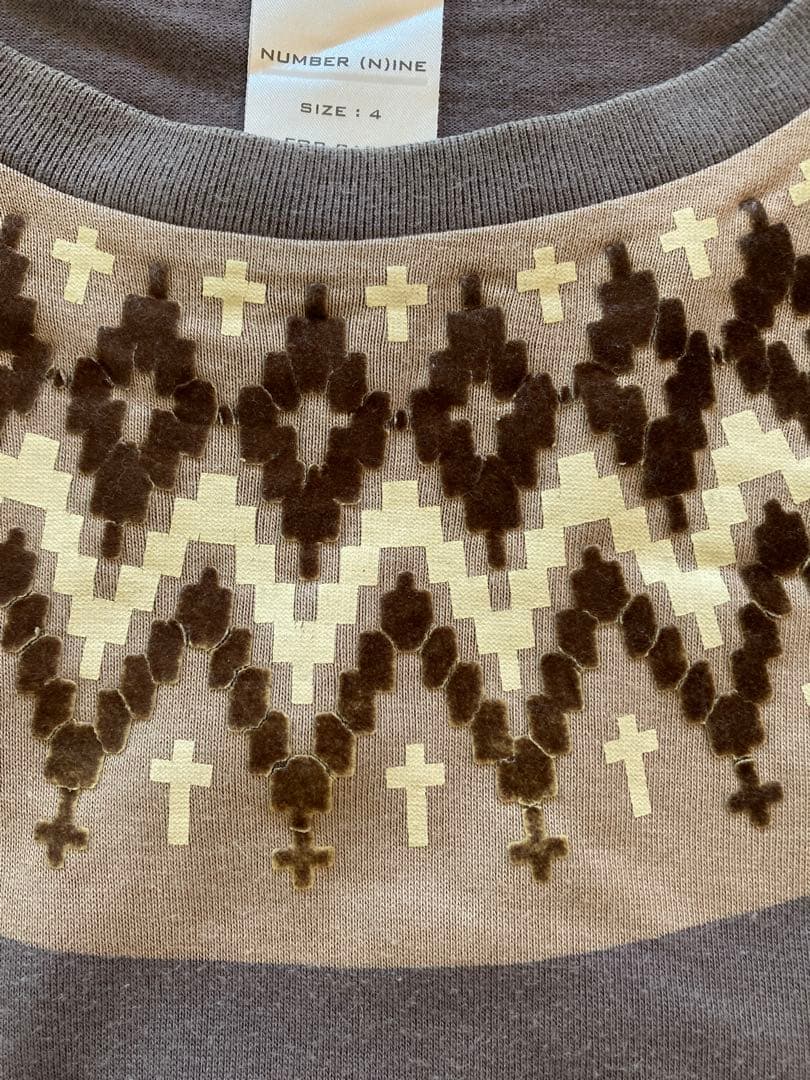 NUMBER (N)INE ノルディック模様 長袖カットソー 4 ジョージ期