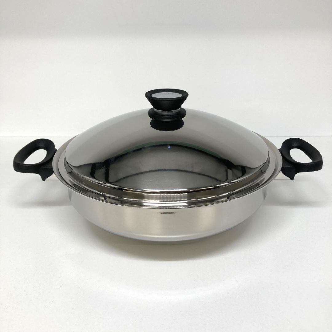 AMWAY Queen Wok ウォックセット　ステンレス両手鍋