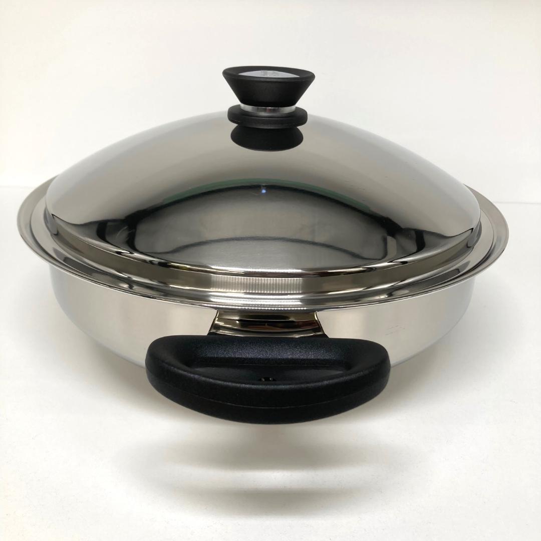 AMWAY Queen Wok ウォックセット　ステンレス両手鍋