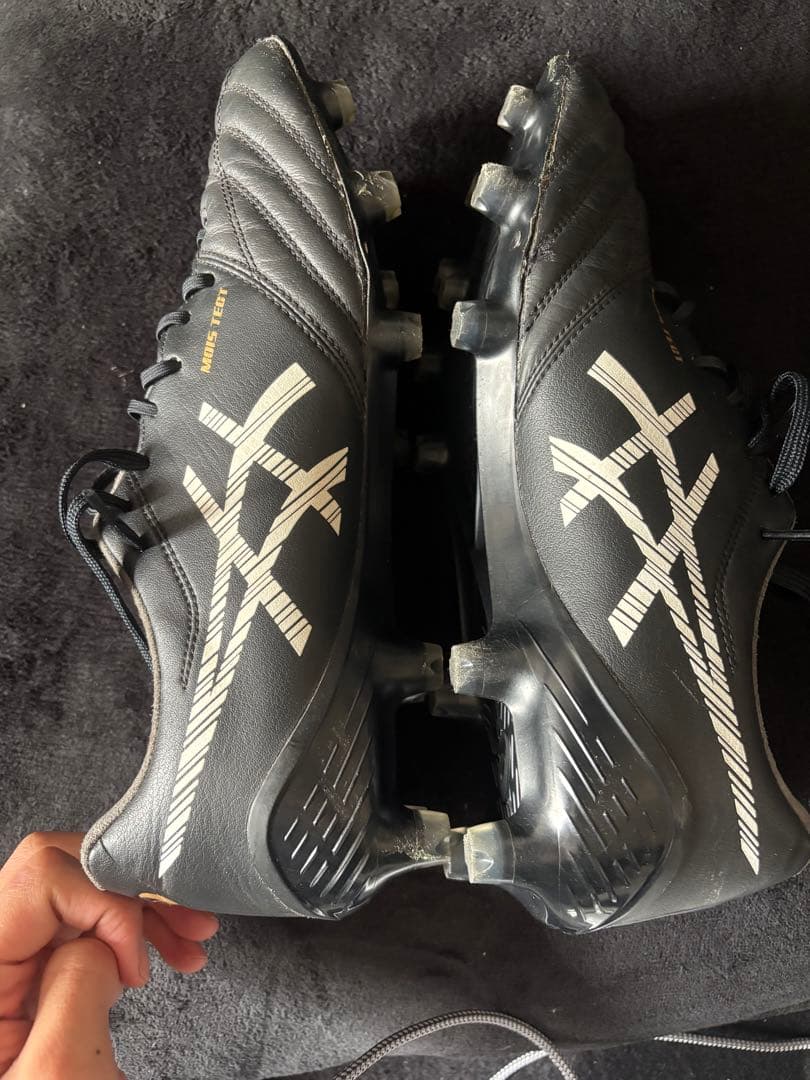 ASICS サッカーシューズ XFLY5ブラック スパイク