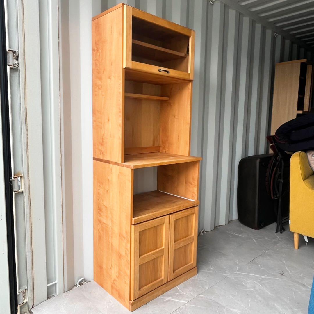 取付無料！モモナチュラル VIBO 北欧風天然木ナチュラルキッチンボード✨