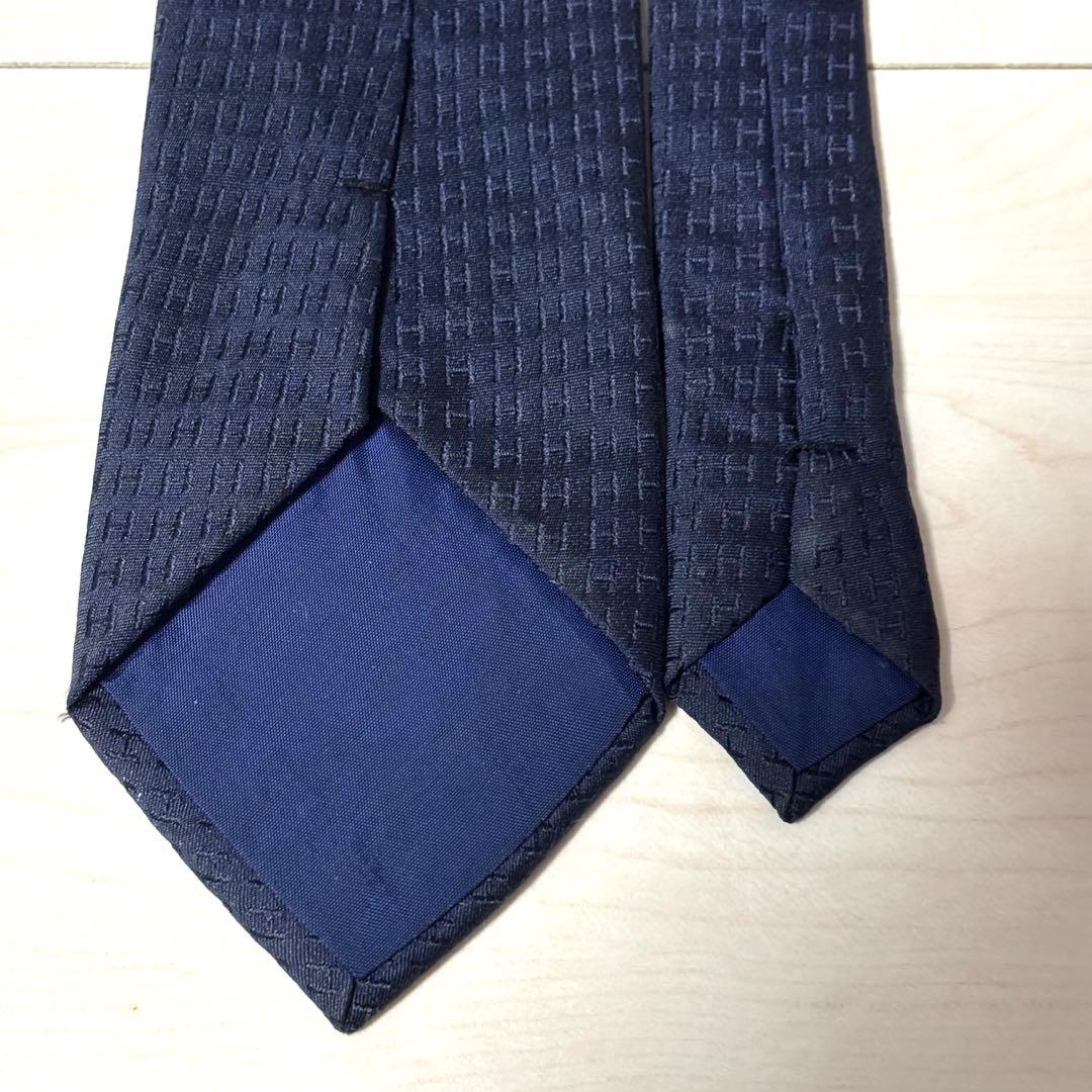 【超人気 】HERMES エルメス　ファソネ　ネクタイ　H柄　H織