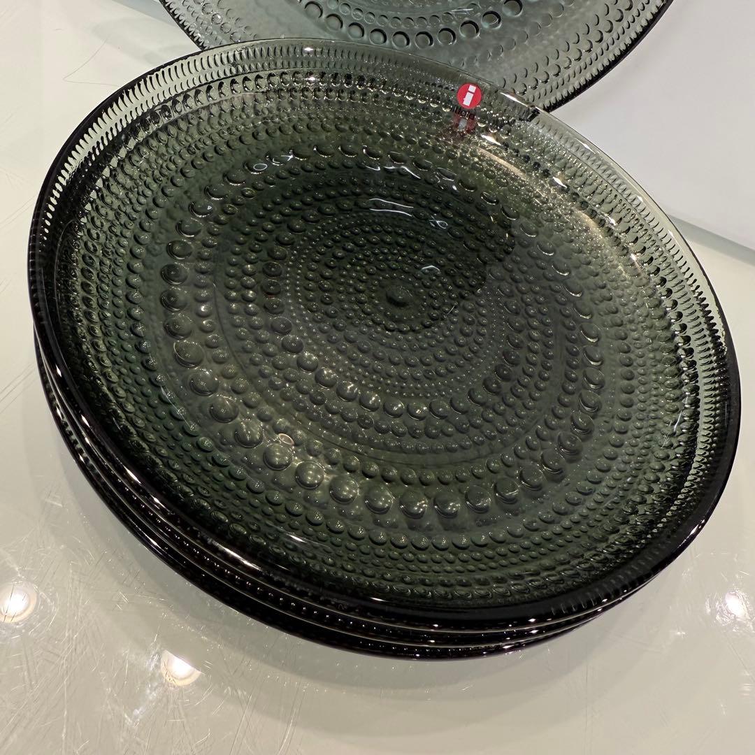 新品【イッタラ】カステヘルミ プレート17cm 廃盤色 グレー×4点