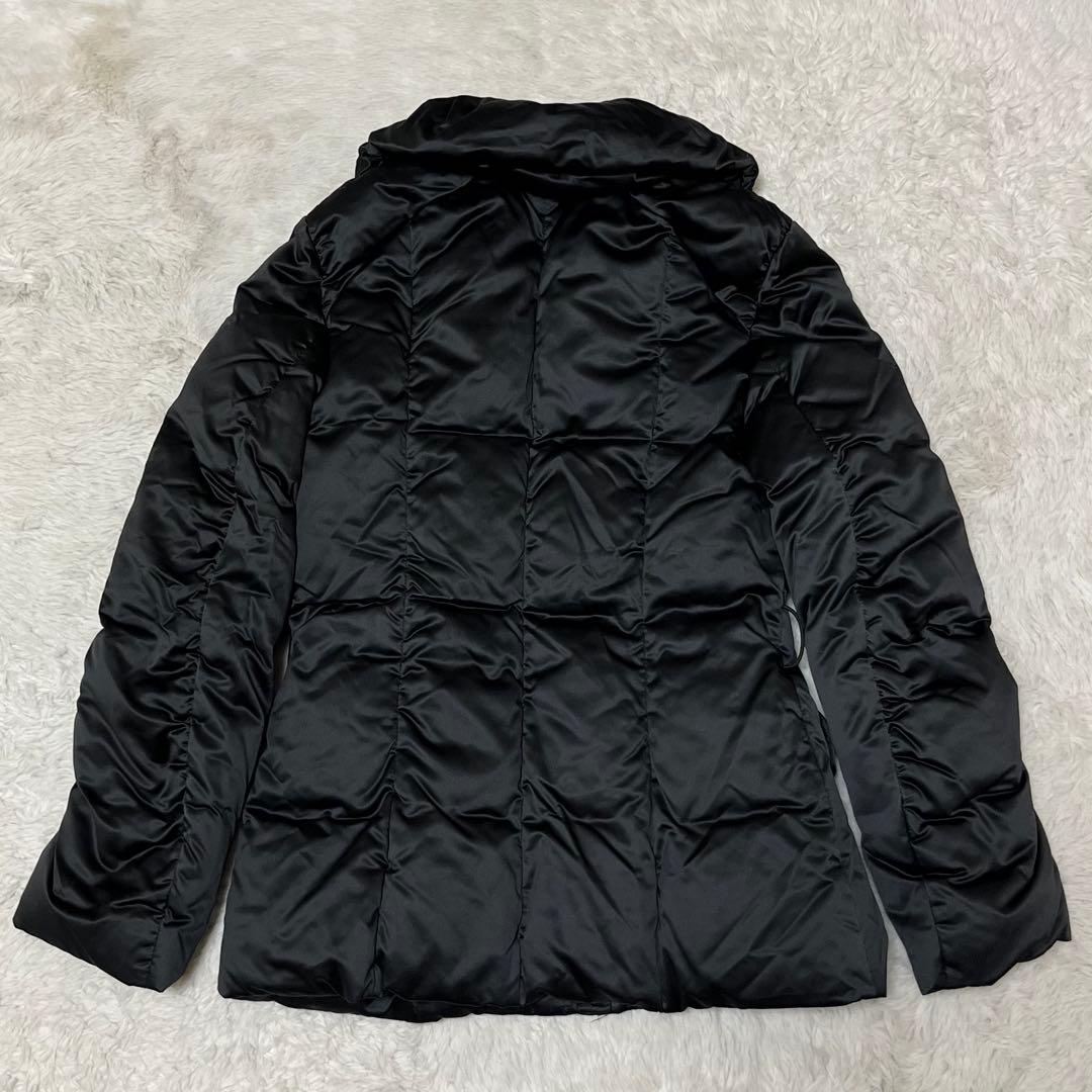 EPOCA エポカ　ダウンジャケット　ダウンコート　ジップ　黒　ビッグカラー　L