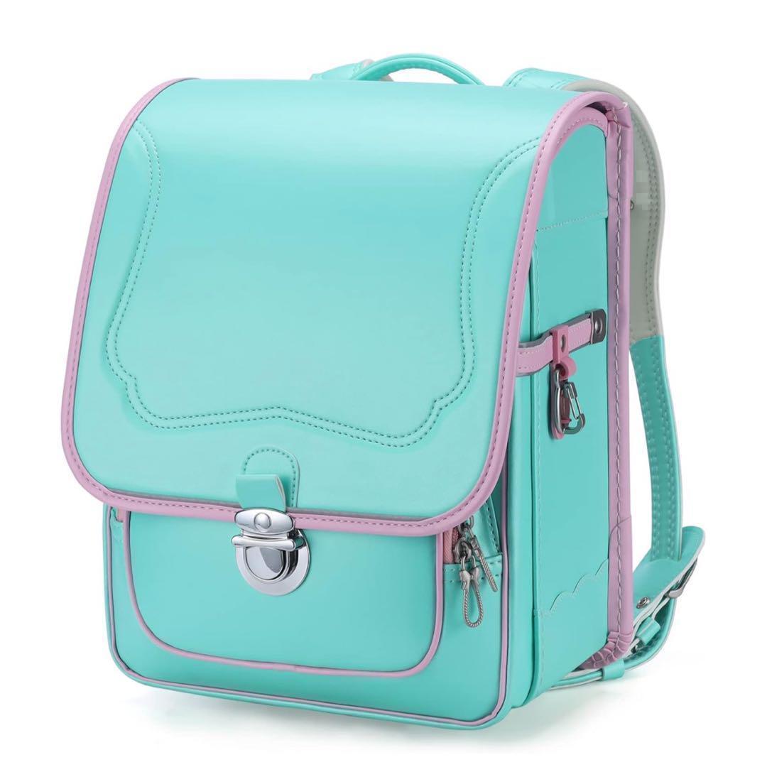 新品未使用✨ランドセル　軽量　ラン活　高級合皮 　エメラルドグリーン　バイカラー