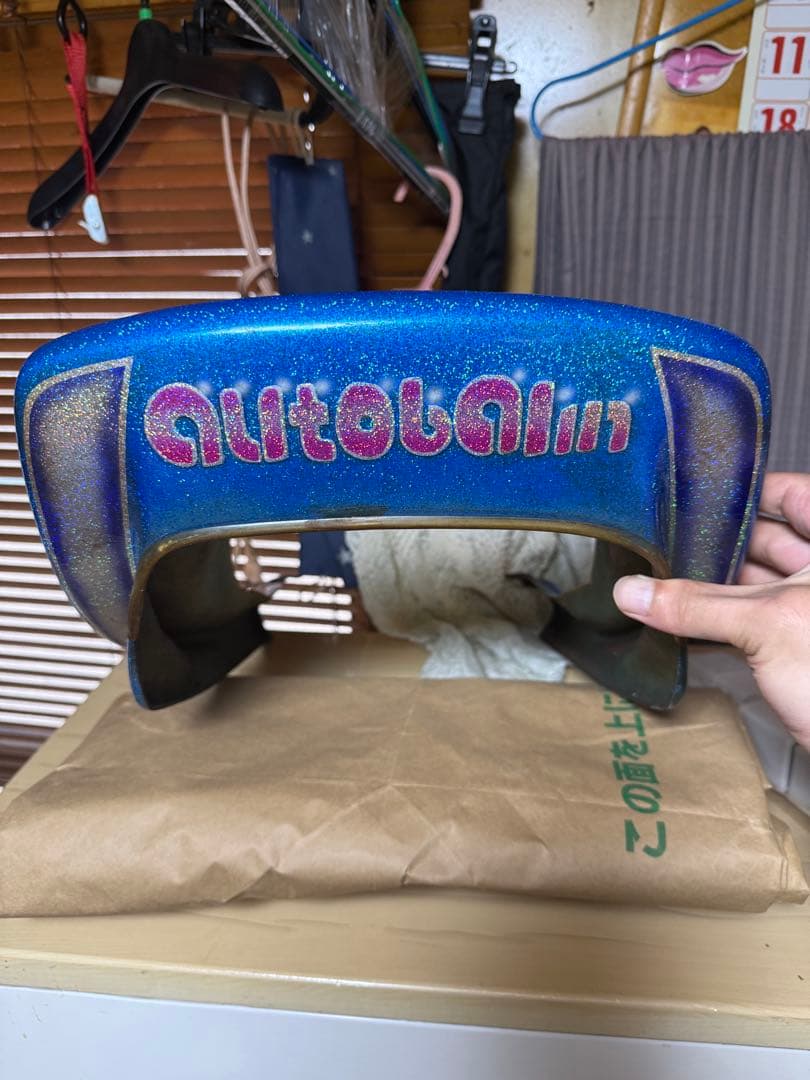 て*ぃ様 CBX本物アウトバーンテール青紫ラメ カウル