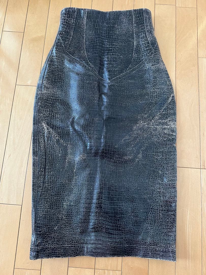 FUMIKA UCHIDA フミカウチダ　レザー タイトスカート　34