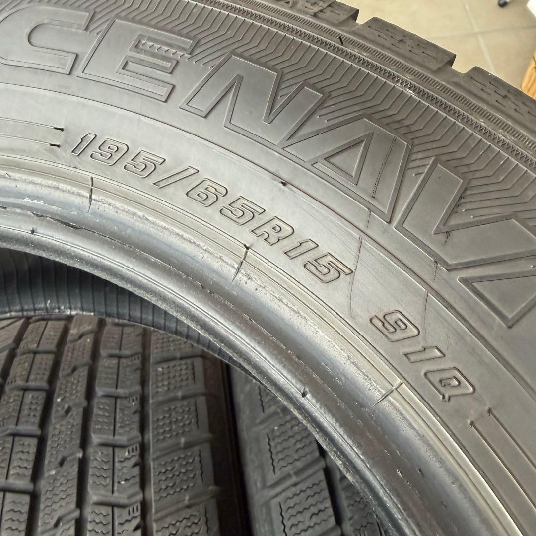 195/65R15グッドイヤースタッドレスタイヤ４本ヴォクシープリウスセレナ他