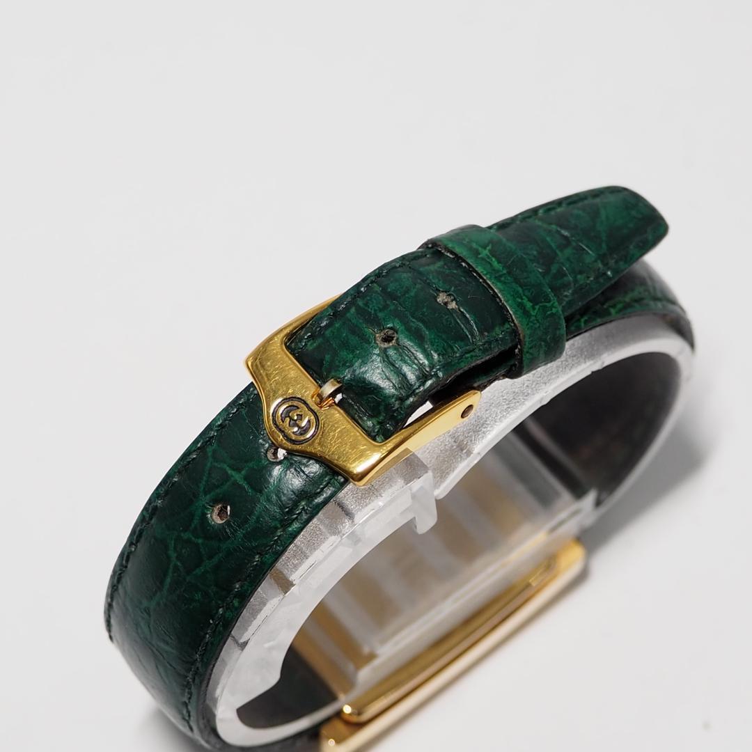 グッチ GUCCI スクエア 革ベルト レディース 腕時計 ゴールド C847