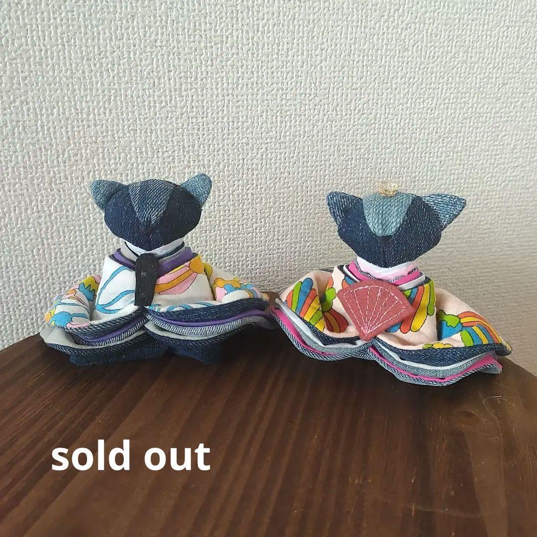 デニムリメイク♡雛人形⋈*。゜