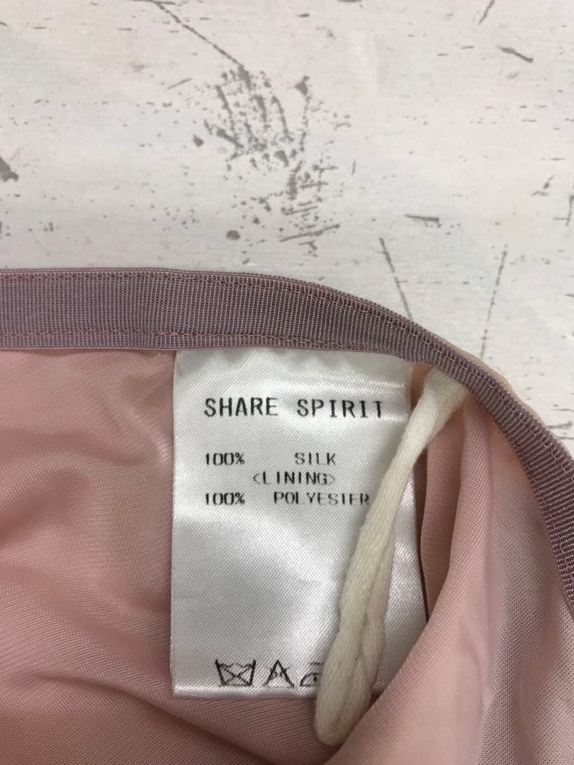 Y2Kアーカイブ古着 SHARE SPIRIT レースグラフィックシルクスカート