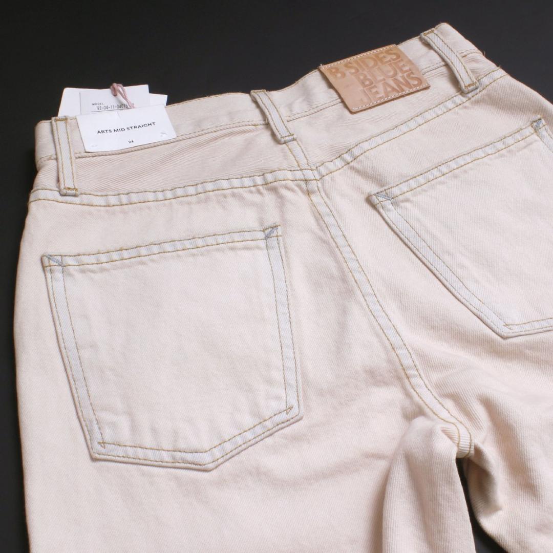 新品 B SIDES OVERDYE DENIM テーパード デニムパンツ
