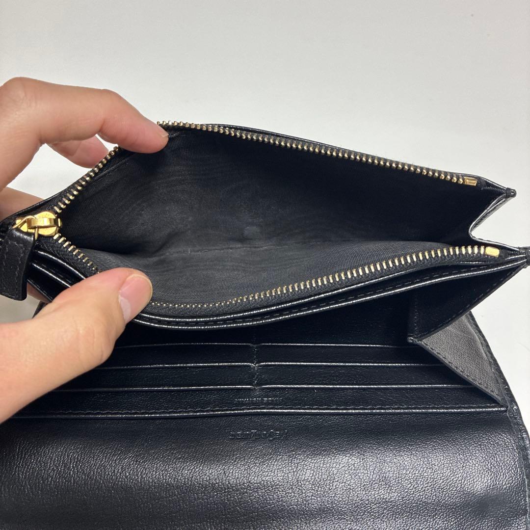 サンローラン　長財布　ブラック