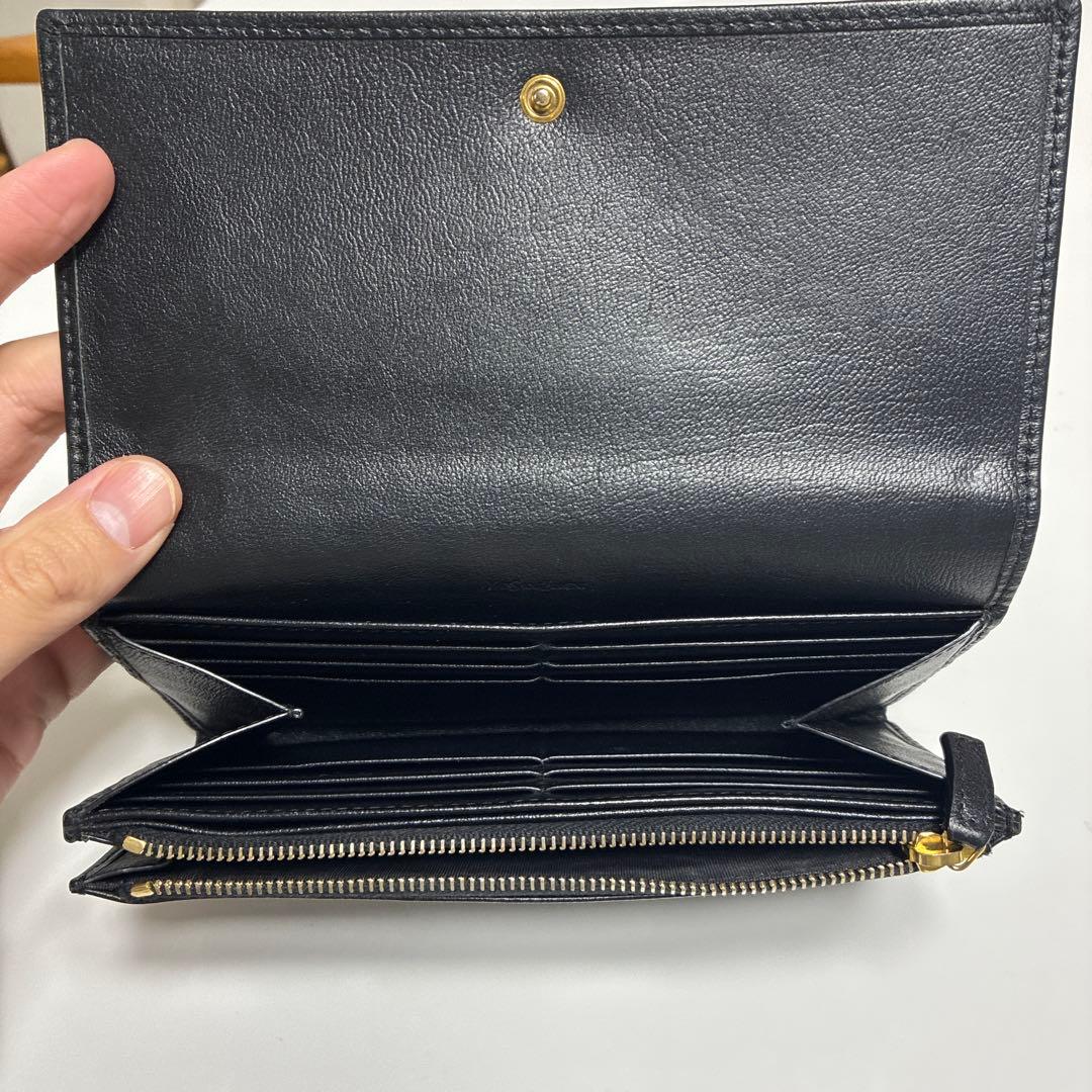 サンローラン　長財布　ブラック