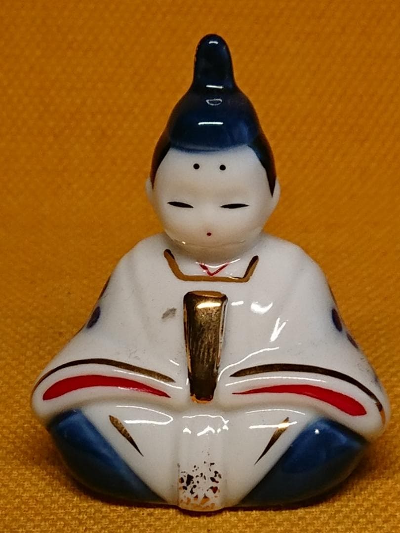 人形　ひな人形　 ひな祭り　陶器　置物　インテリア　工芸品　美術品　B106