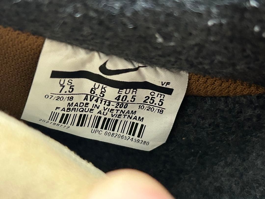 靴 NIKE Carhartt AIR FORCE1 07PRM WIP/25.5