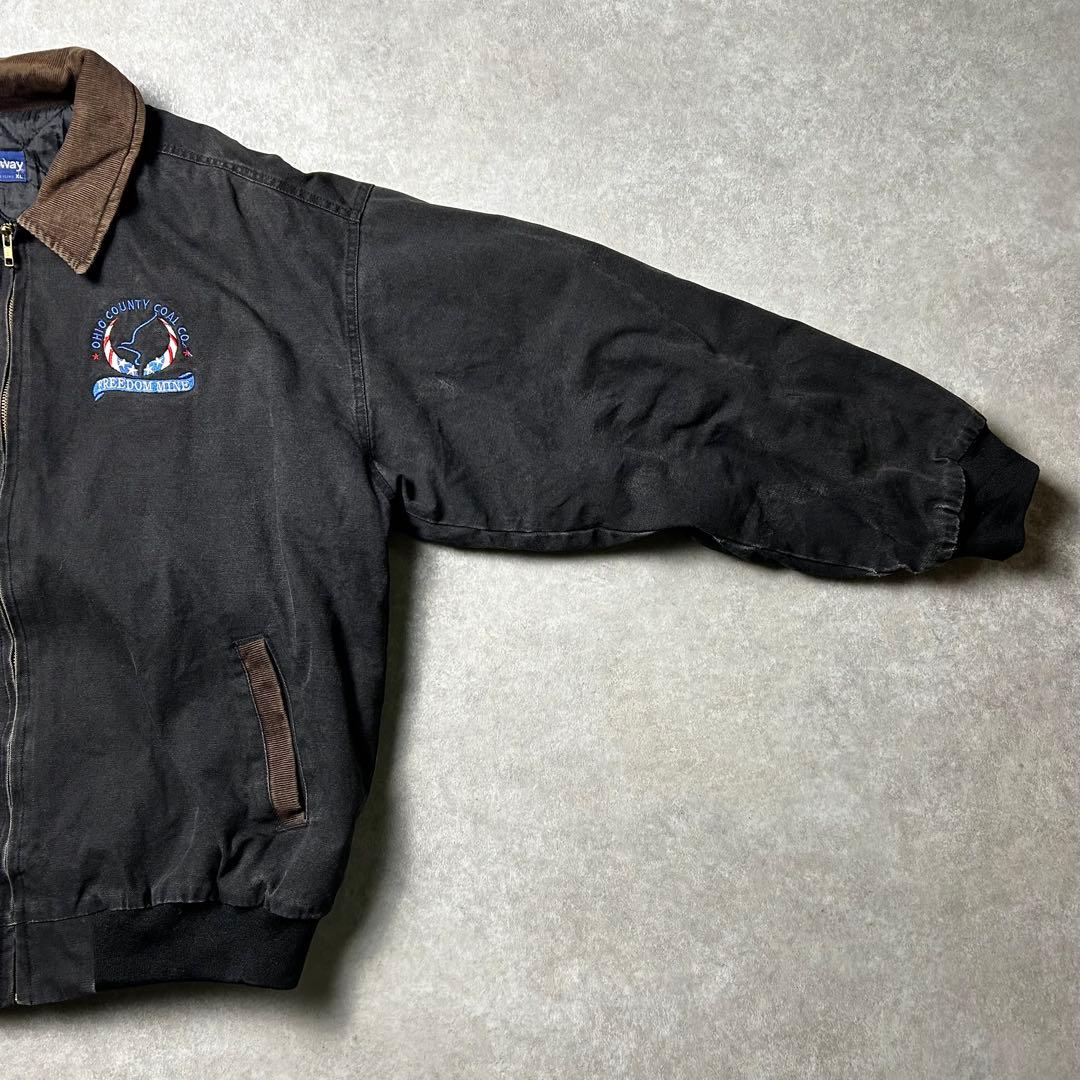 ケアンズ90s vintage USA製 ブラックダック 襟コーズ ボンバ