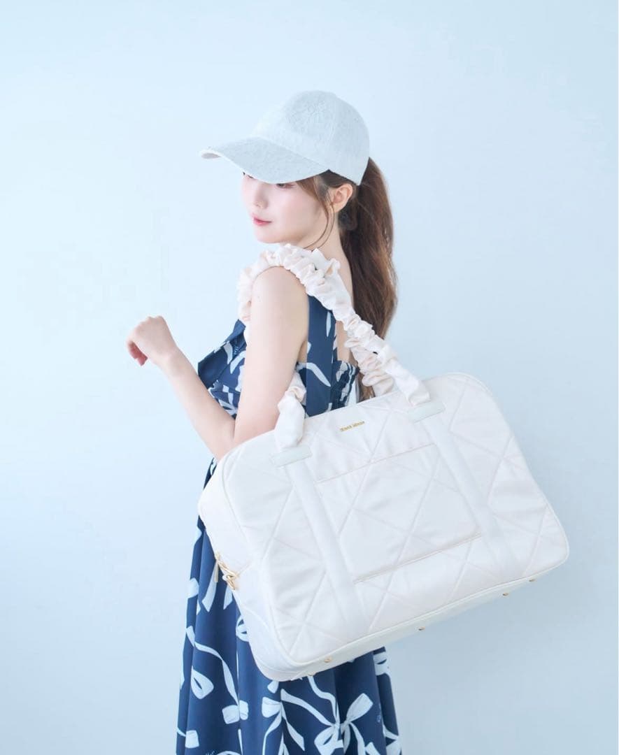 【新品タグ付】ロゼミューズ satin traveling boston bag