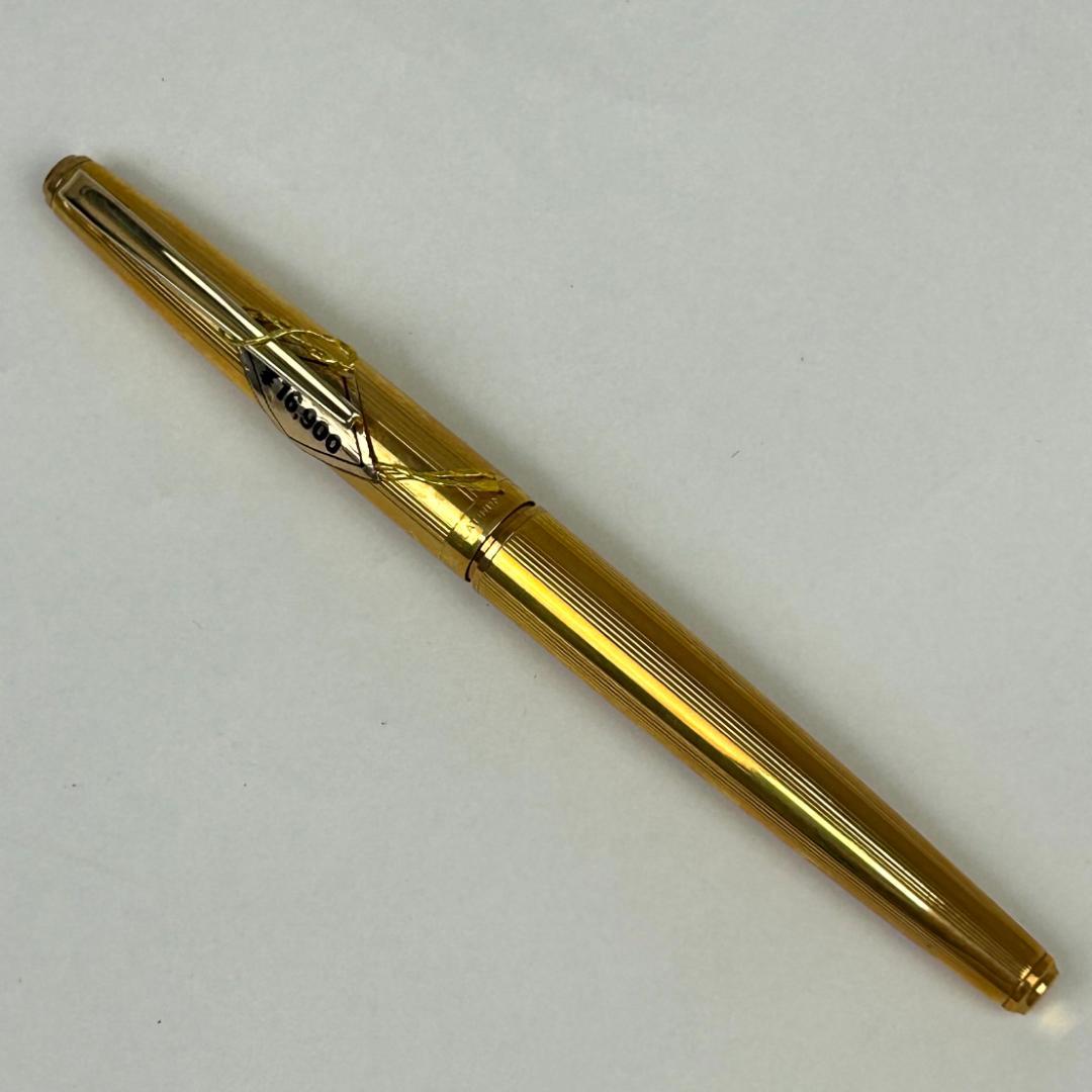 PLATINUM プラチナ 万年筆 金張り 14KGF 18K　細字